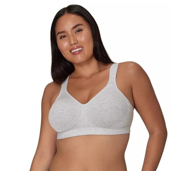 Playtex 18 Hour Ultimate Lift & Support Wireless Full Coverage Bra Sz 36C Gray - Picture 1 of 10